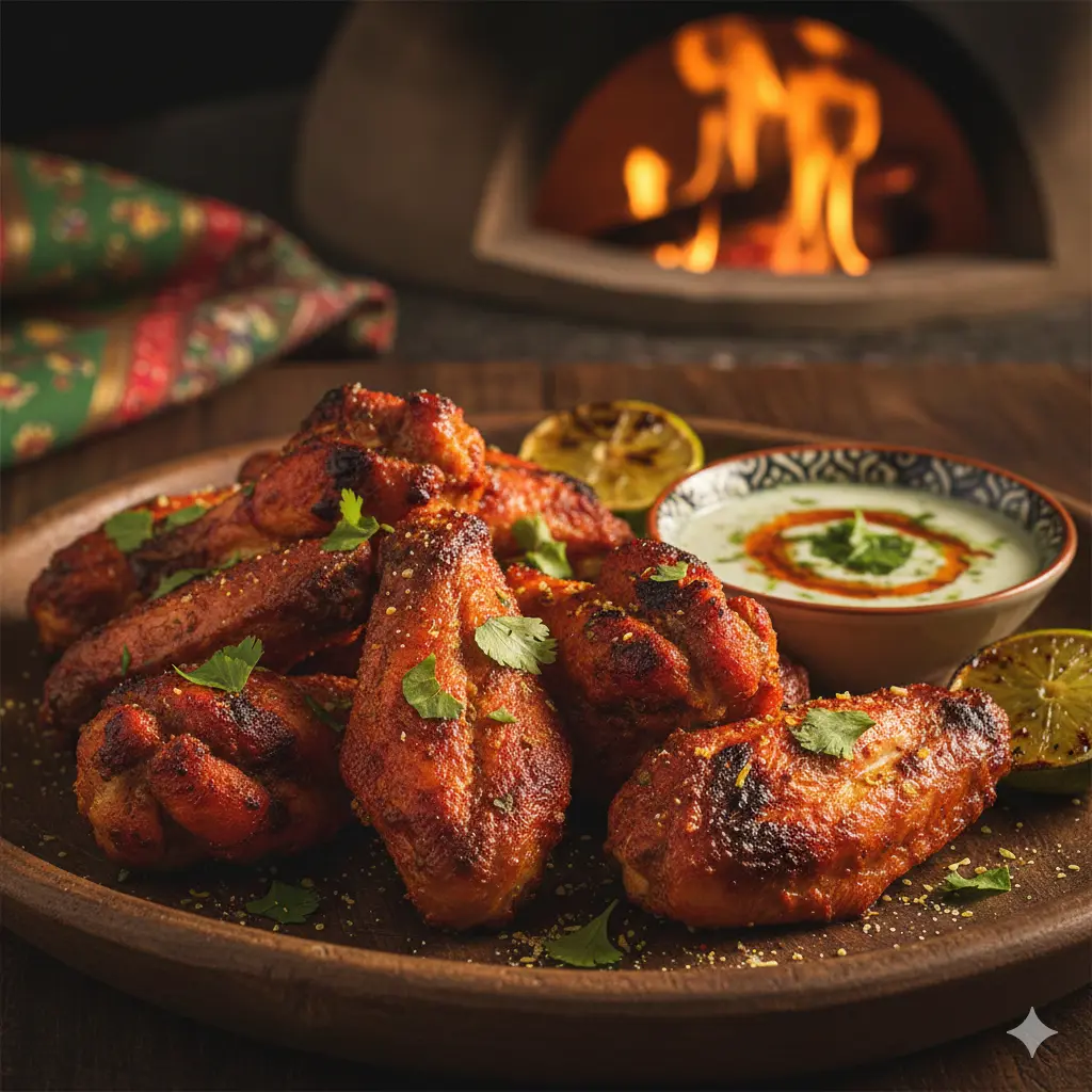 Tandoori Chicken Wings at Millwoods Meats Chappelle Edmonton - marinated and ready for BBQ